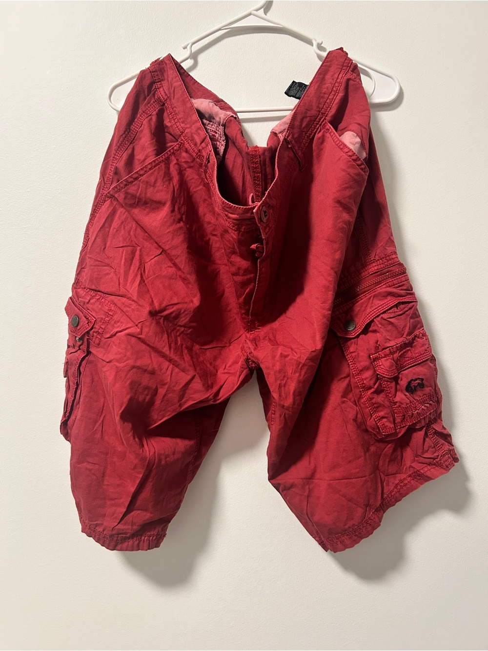 Buffalo David Bitton Men's Red Cargo Shorts